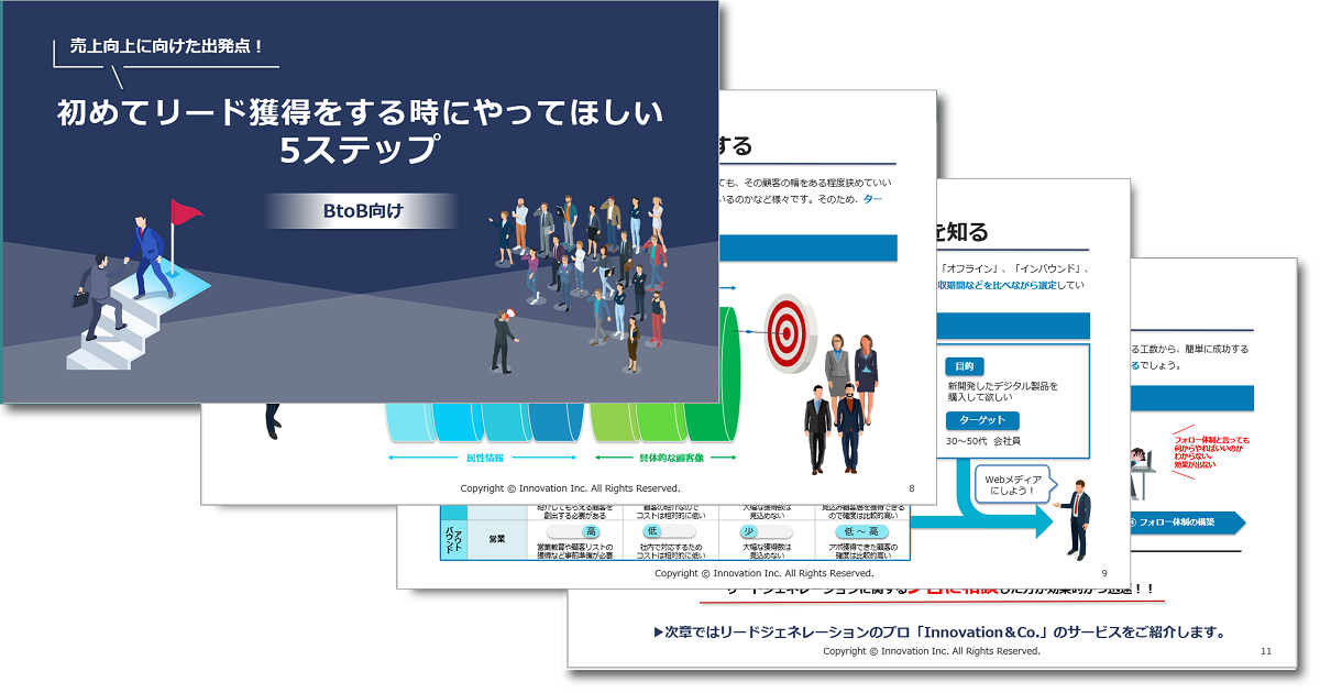 売上向上に向けた出発点！初めてリード獲得をする時にやってほしい5ステップ