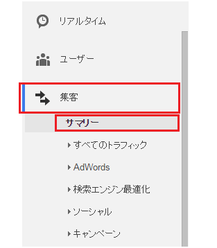 Googleアナリティクス集客レポート